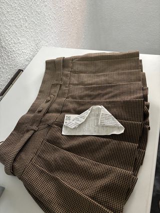 Falda pantalón corta pata de gallo