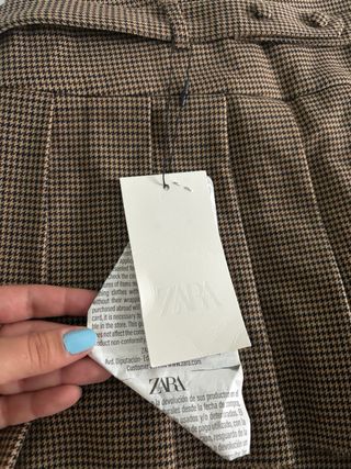 Falda pantalón corta pata de gallo