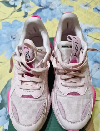 Scarpe Puma donna rosa e bianche