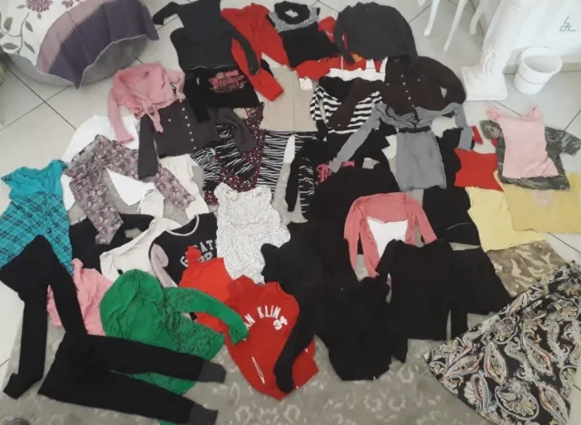 Set di abbigliamento da donna taglia unica nero rosso