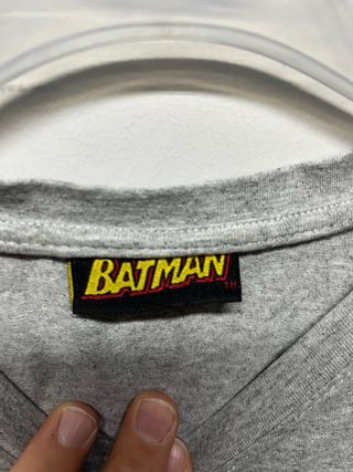 T-shirt Uomo Batman Grigia Rossa