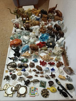 Lote 100 Figuras Elefantes Suerte