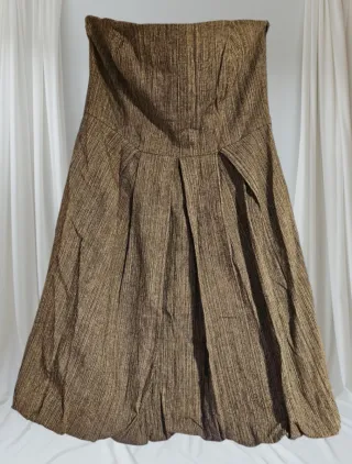 Vestido gris estilo globo T42