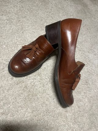 Zapatos de piel marrones Wonders