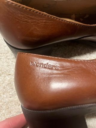 Zapatos de piel marrones Wonders