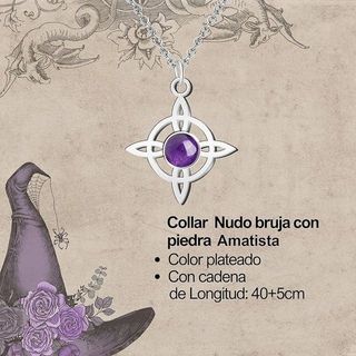 Collar Nudo de Bruja | Amatista Energía y Calma