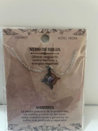 Collar Nudo de Bruja | Amatista Energía y Calma