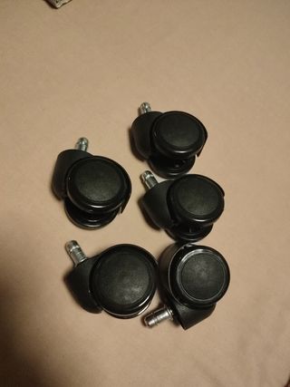 Ruedas giratorias para silla de oficina (5 uds)