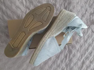 Espardeñas Fallera Plata Talla 39
