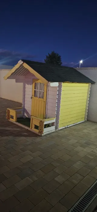 Casita infantil madera con porche