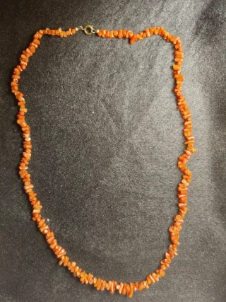 Collana corallo rosso aranciato