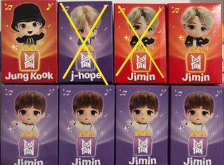 Muñecos Tiny Tan BTS McDonald's