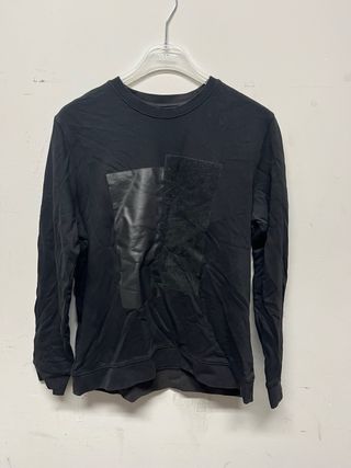 Felpa uomo nera con stampa