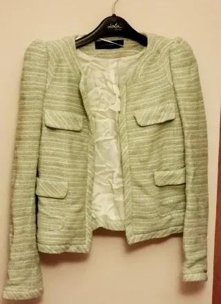 Chaqueta Zara Verde Talla S