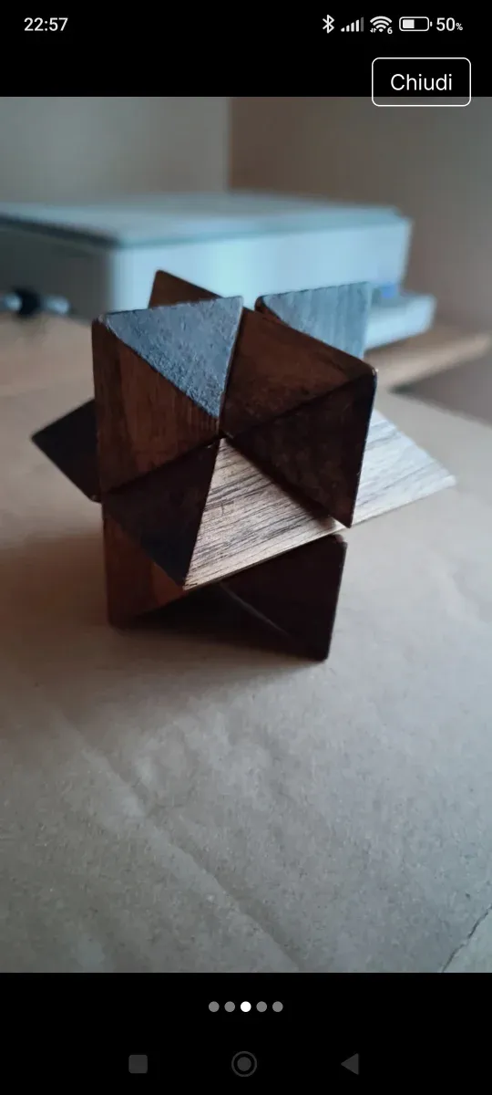 Stella rompicapo puzzle legno