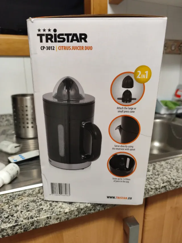 Exprimidor Tristar CP-3012 Citrus Juicer Duo