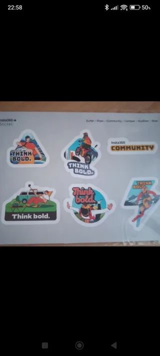 Adesivi Insta360 Think Bold