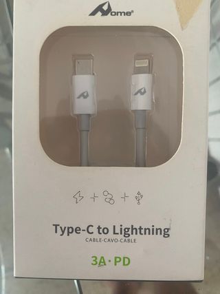 Cable Aome Tipo-C a Lightning 3A PD