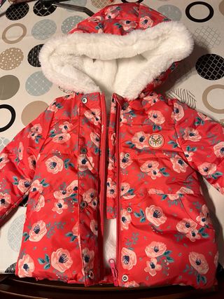 Abrigo niña 18 meses floral