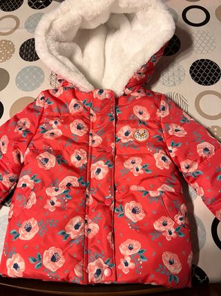 Abrigo niña 18 meses floral