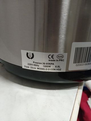 Olla a presión multifunción     GM, 6L