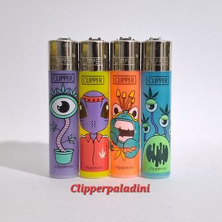 4 Accendini Clipper Fantasia Mostri