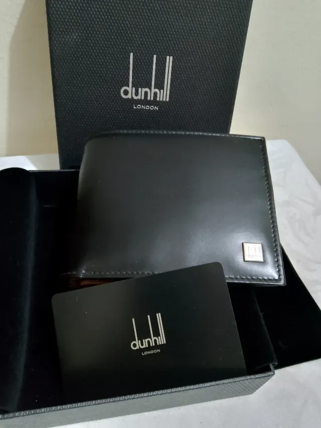 Portafoglio Dunhill Pelle Nera Nuovo