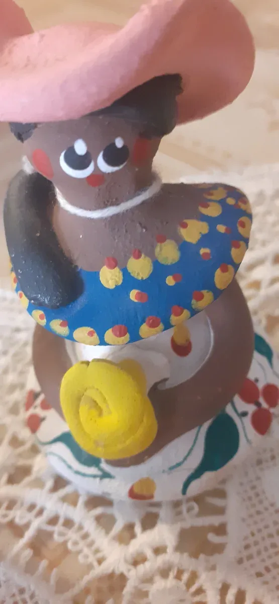 Antico vaso in cristallo italiano con figura artigianale