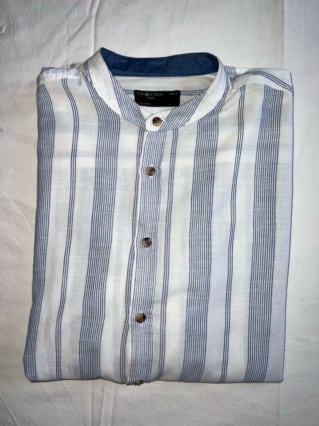 Camicia Piazza Italia S righe blu/bianco