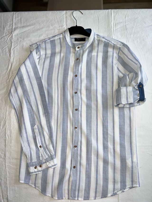 Camicia Piazza Italia S righe blu/bianco