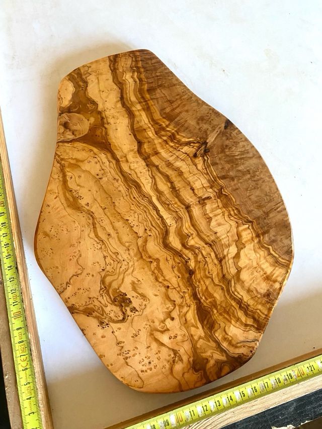 Tabla cortar madera de olivo artesanal