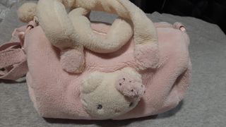 Bolso peluche niña Hello Kitty rosa