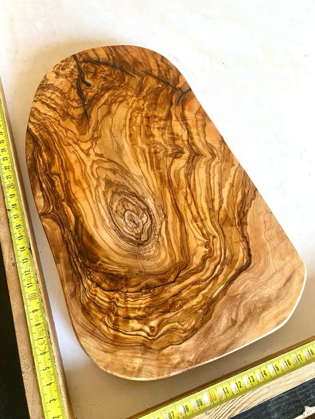 Tabla cortar madera de olivo artesanal