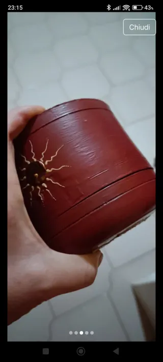 Cofanetto bauletto vintage etnico legno