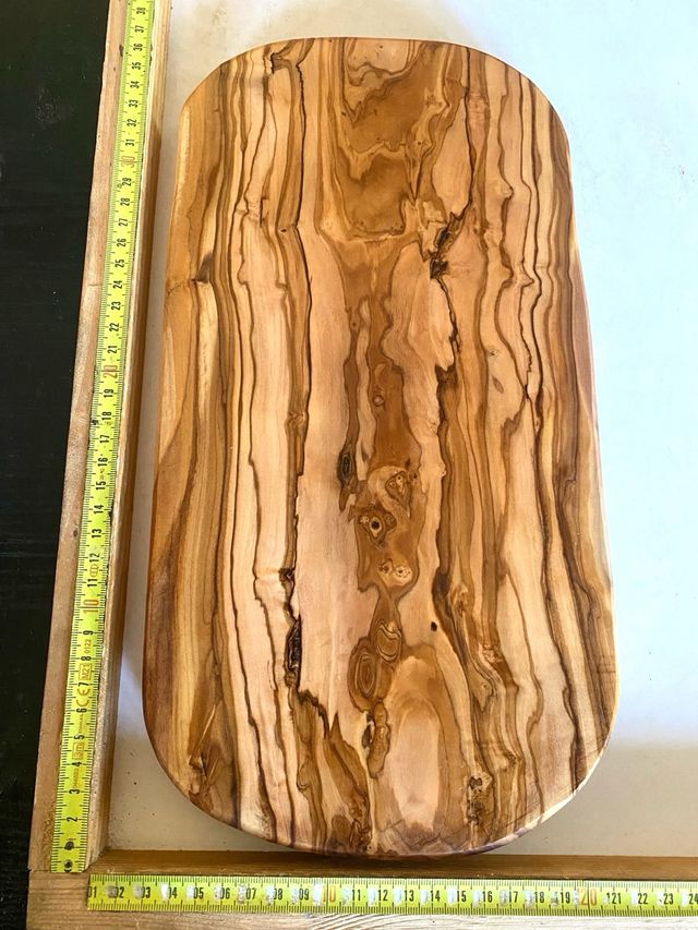Tabla cortar madera de olivo artesanal