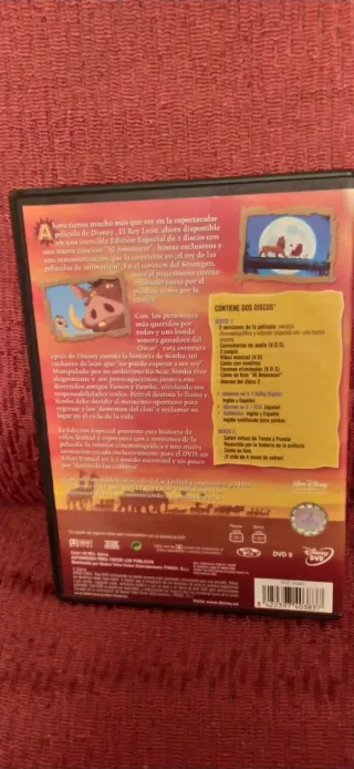 El Rey León DVD Edición Especial 2 Discos