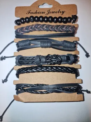 Conjunto 6 Pulseiras Homem Novas