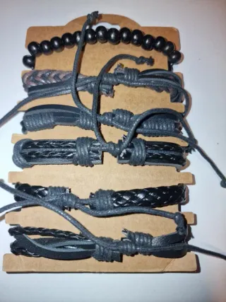 Conjunto 6 Pulseiras Homem Novas