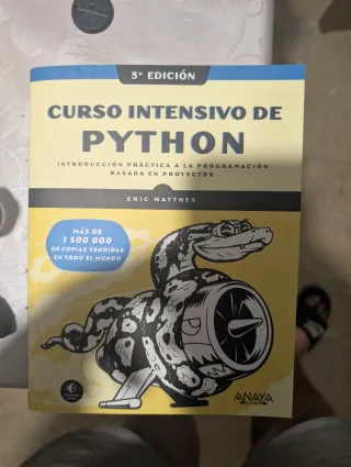 Curso intensivo de Python. Tercera Edición