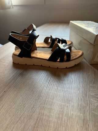 Sandalias negras talla 38