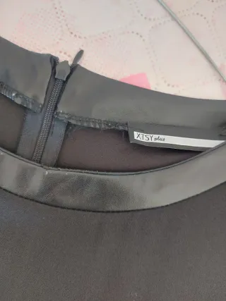 Abito tubino donna nero e giallo