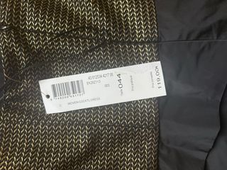 Vestido Manoukian preto e dourado