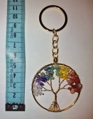 Porta-chaves Árvore da Vida Pedra Natural