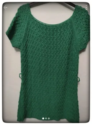 Jersey Punto Retro Verde Talla L