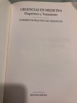Urgencias en medicina diagnóstico y tratamiento