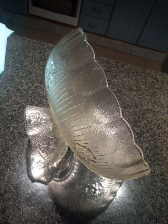 Centrotavola/fruttiera in vetro