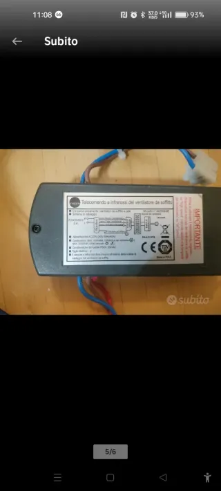 Ventilatore da soffitto con lampada