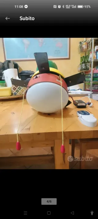 Ventilatore da soffitto con lampada