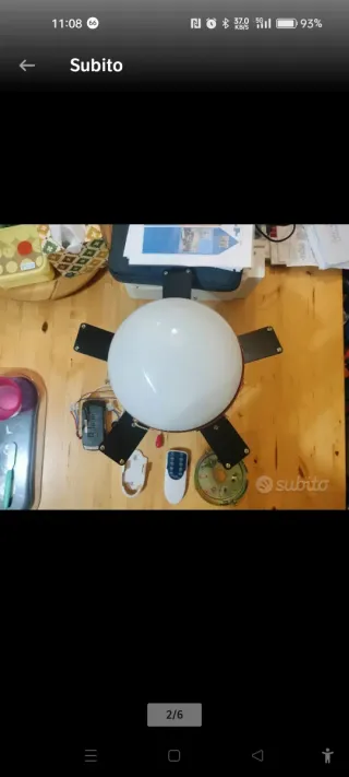 Ventilatore da soffitto con lampada