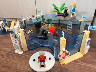 Acuario Playmobil con figuras y accesorios